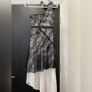 THREE FLOOR elegant beautiful asymmetric pleated lace dress, BN without Tag